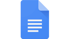 logo bleu google docs